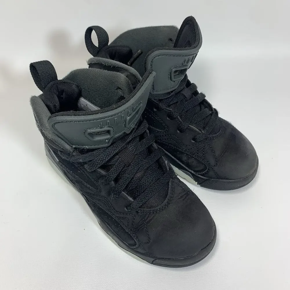 Nike Air Jordan 6 Retro Triple Black Shoes Youth Size 11C DZ5578-001
